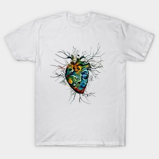 Colorful Anatomical Heart, Human Anatomy artery T-Shirt